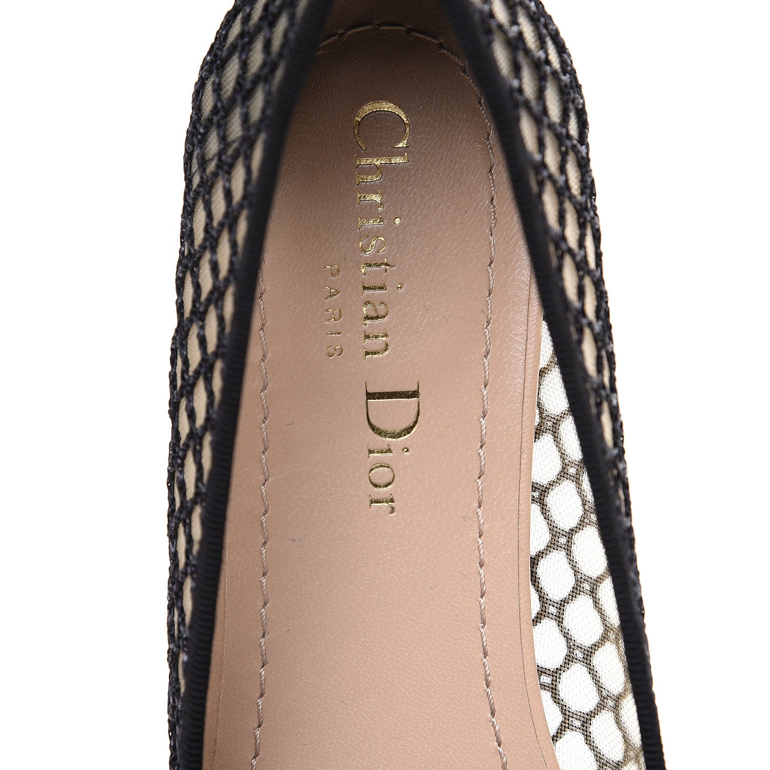 Christian Dior Resille Ribbon Miss J'Adior Ballet Flat 37.5 Black 7 of 8