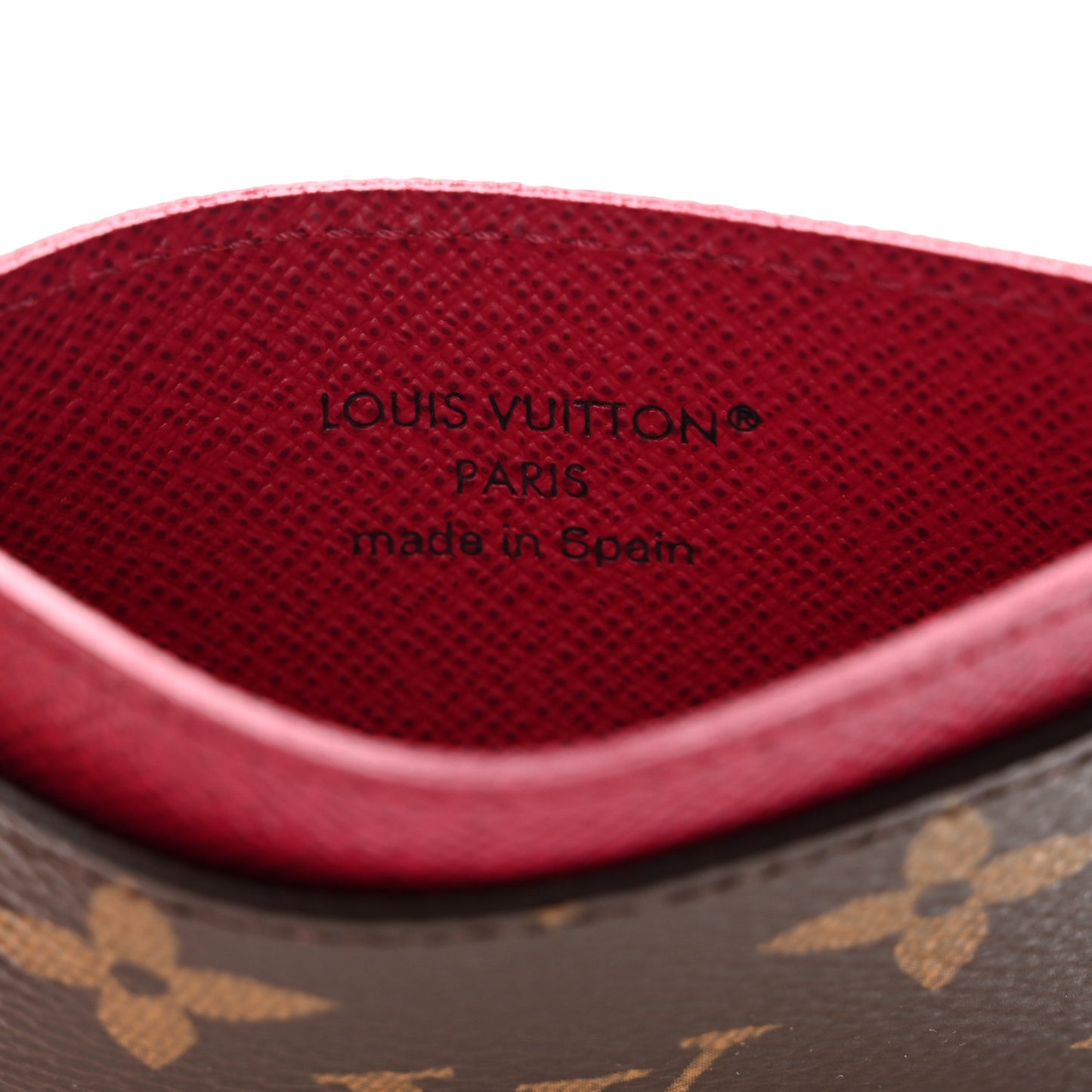 Monogram Card Holder Fuchsia