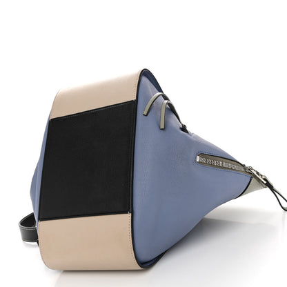 Loewe Grained Calfskin Small Hammock Shoulder Bag Blue Beige Multicolor 9 of 9