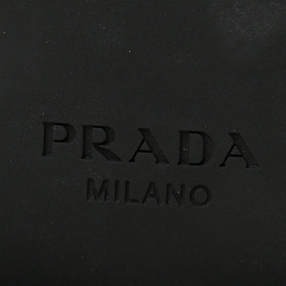 Prada Metal Triangle Logo Double Chocolate Loafers 38.5 Black 8 of 9