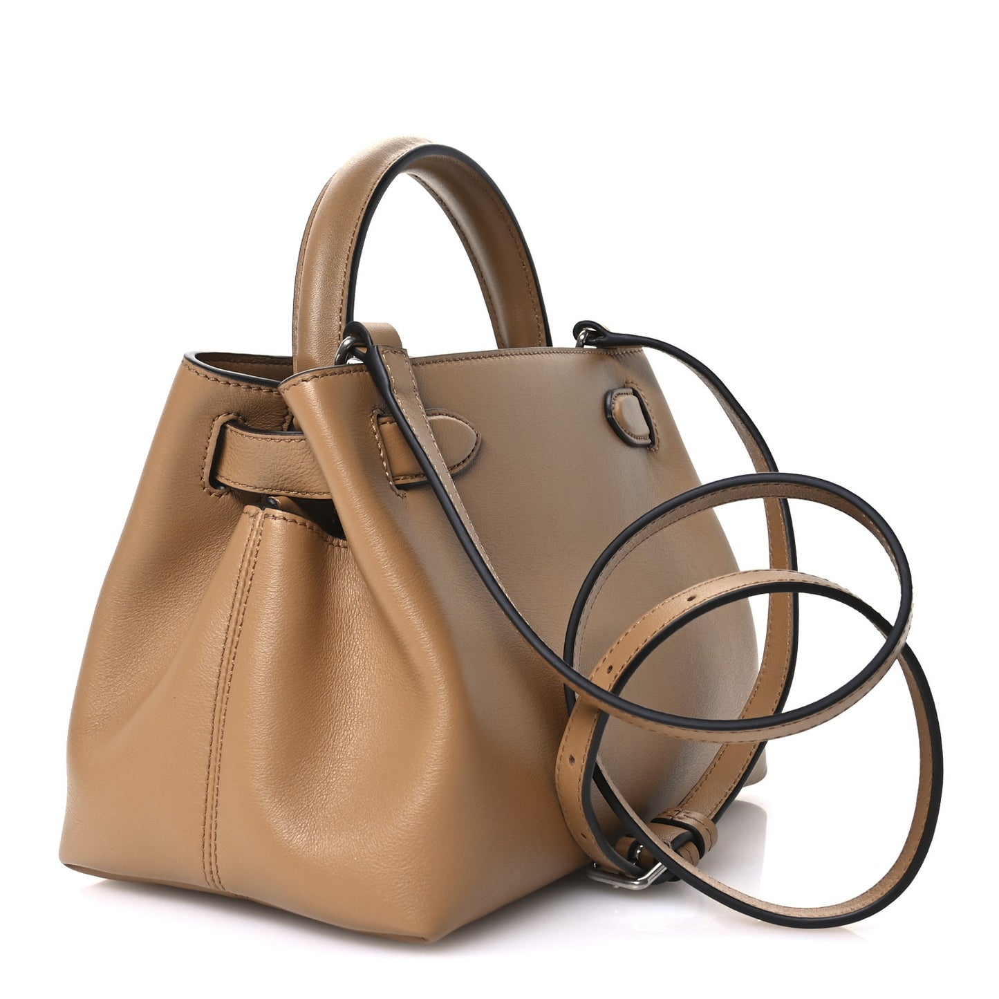 Silky Calfskin Small Islington Sable