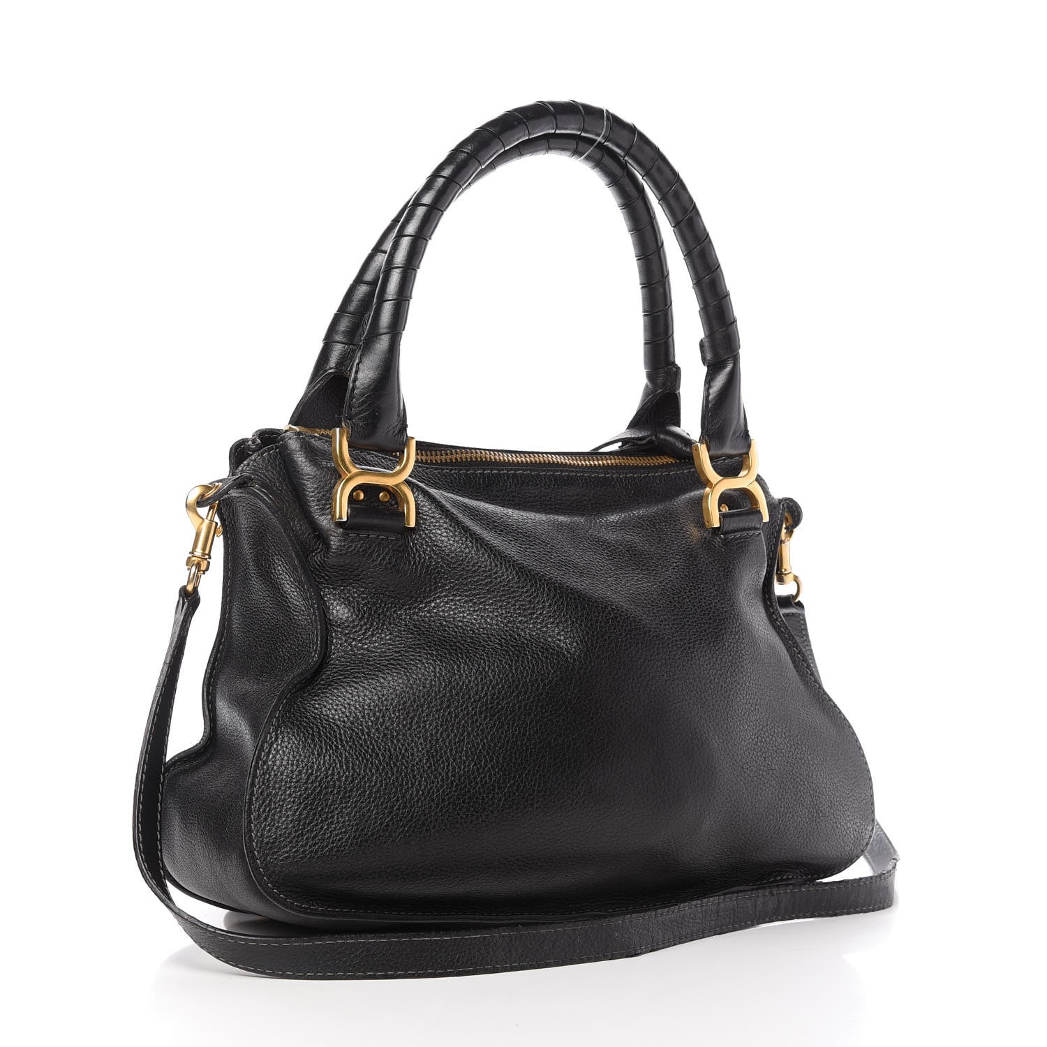 Chloe Calfskin Medium Marcie Satchel Black 3 of 11