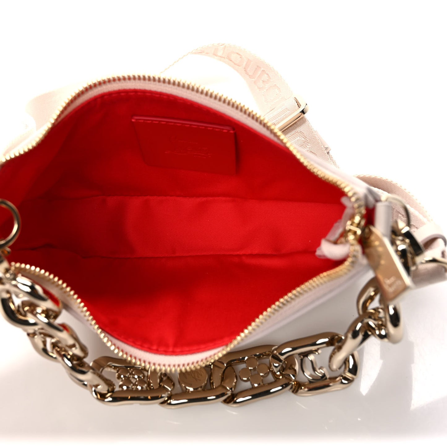 Empire Calfskin Loubila Mini Chain Shoulder Bag Leche