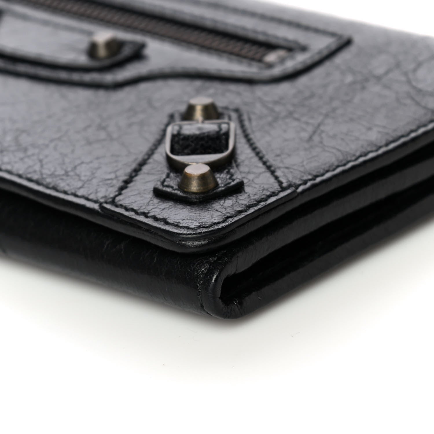 Balenciaga Agneau Classic Hardware Money Wallet Black 8 of 12