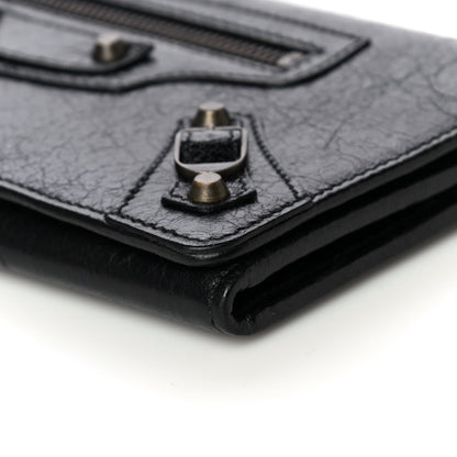 Balenciaga Agneau Classic Hardware Money Wallet Black 8 of 12
