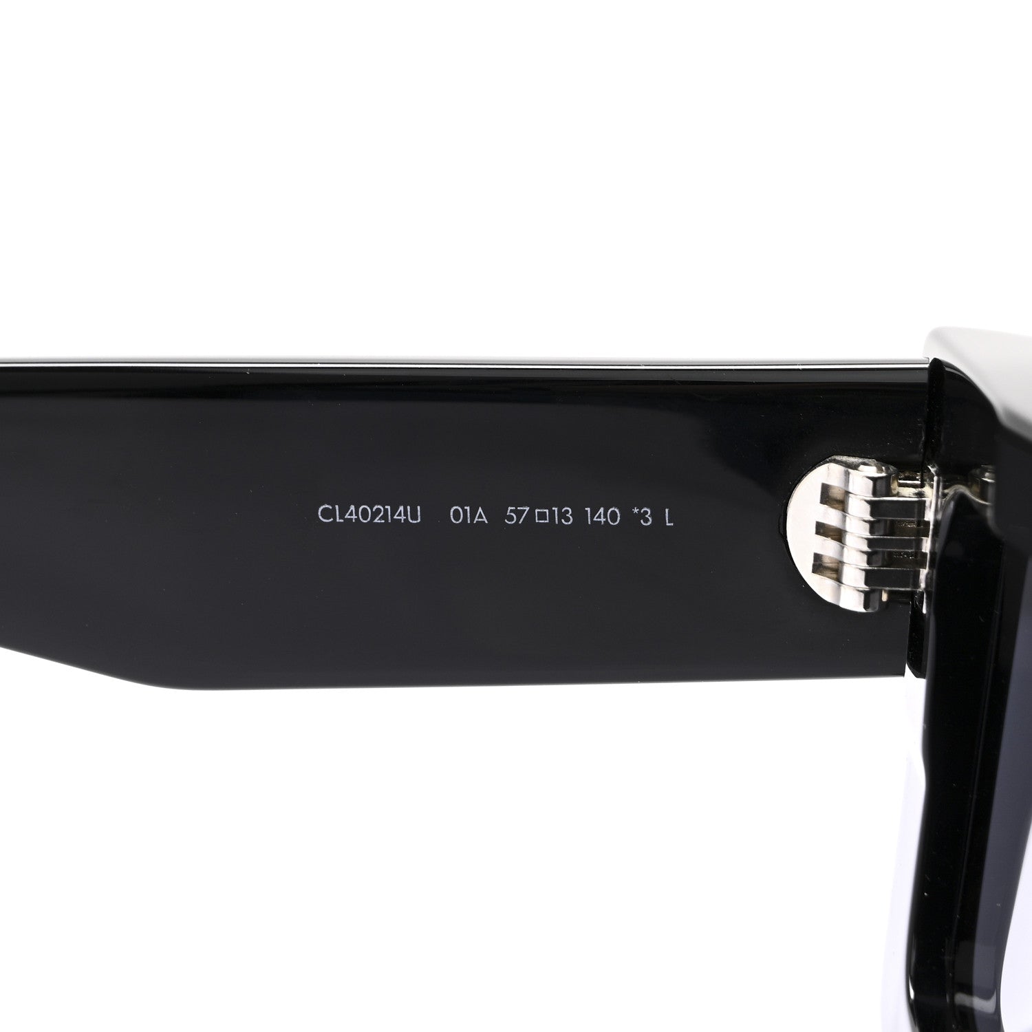 Celine Acetate Monochroms Square Sunglasses CL40214U Black 6 of 6