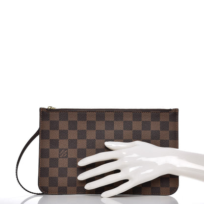 Louis Vuitton Damier Ebene Neverfull MM GM Pochette 2 of 7