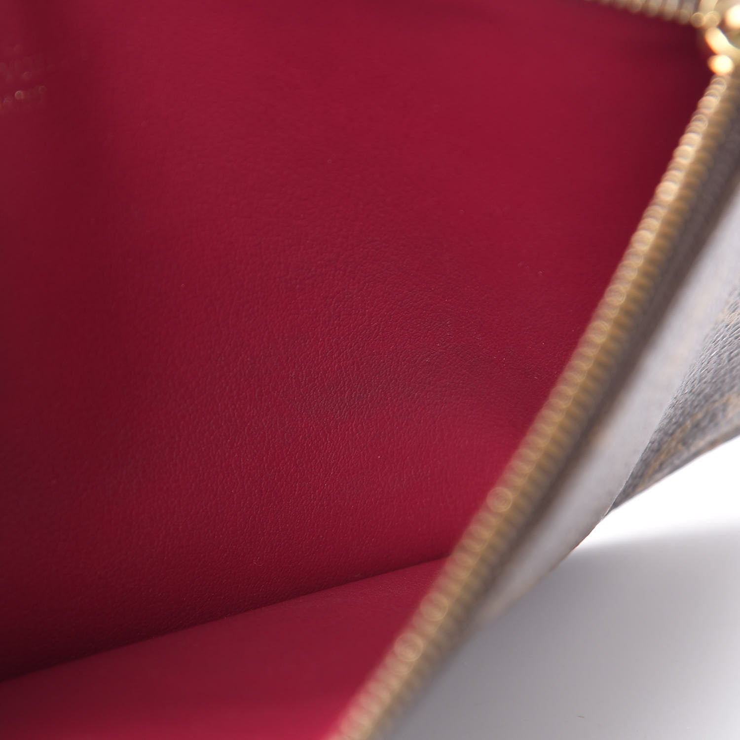 Louis Vuitton Monogram Pochette Felicie Chain Wallet Fuchsia 22 of 24