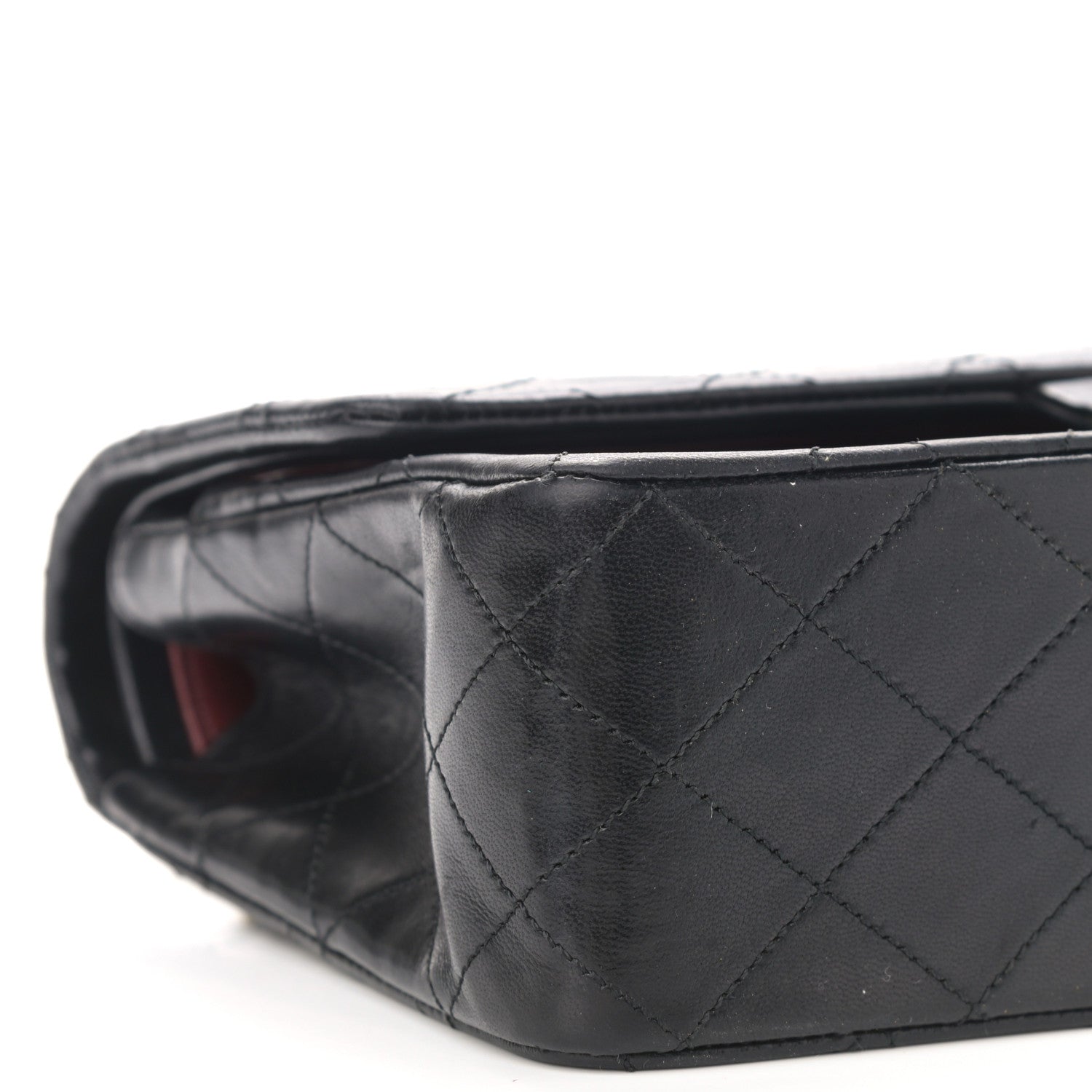 Chanel Lambskin Quilted Medium Double Flap Black 9 of 11