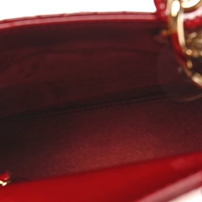 Christian Dior Patent Cannage Mini Lady Dior Red 5 of 9
