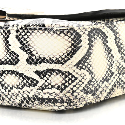 Givenchy Calfskin Snake Embossed Small 4G Crossbody Black White 10 of 10