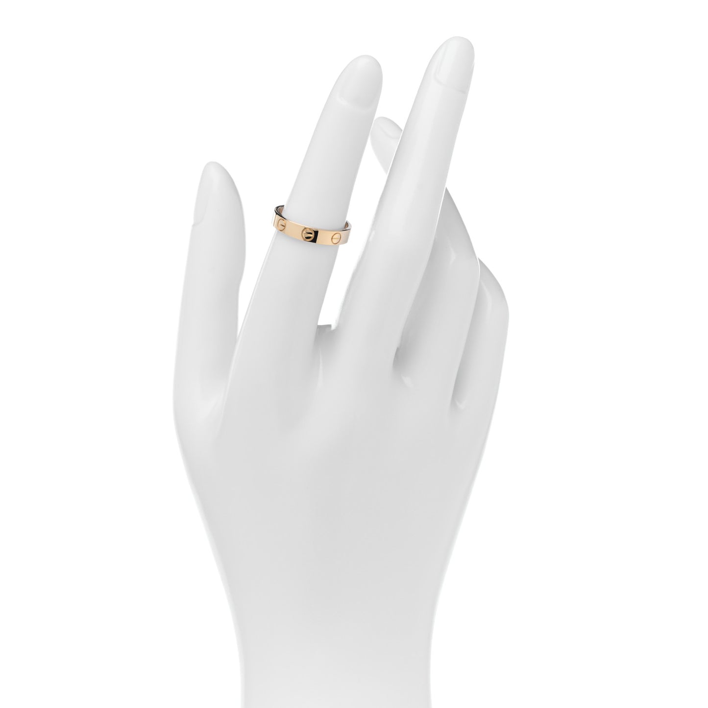 18K Yellow Gold 3.5mm LOVE Wedding Band Ring 51 5.75