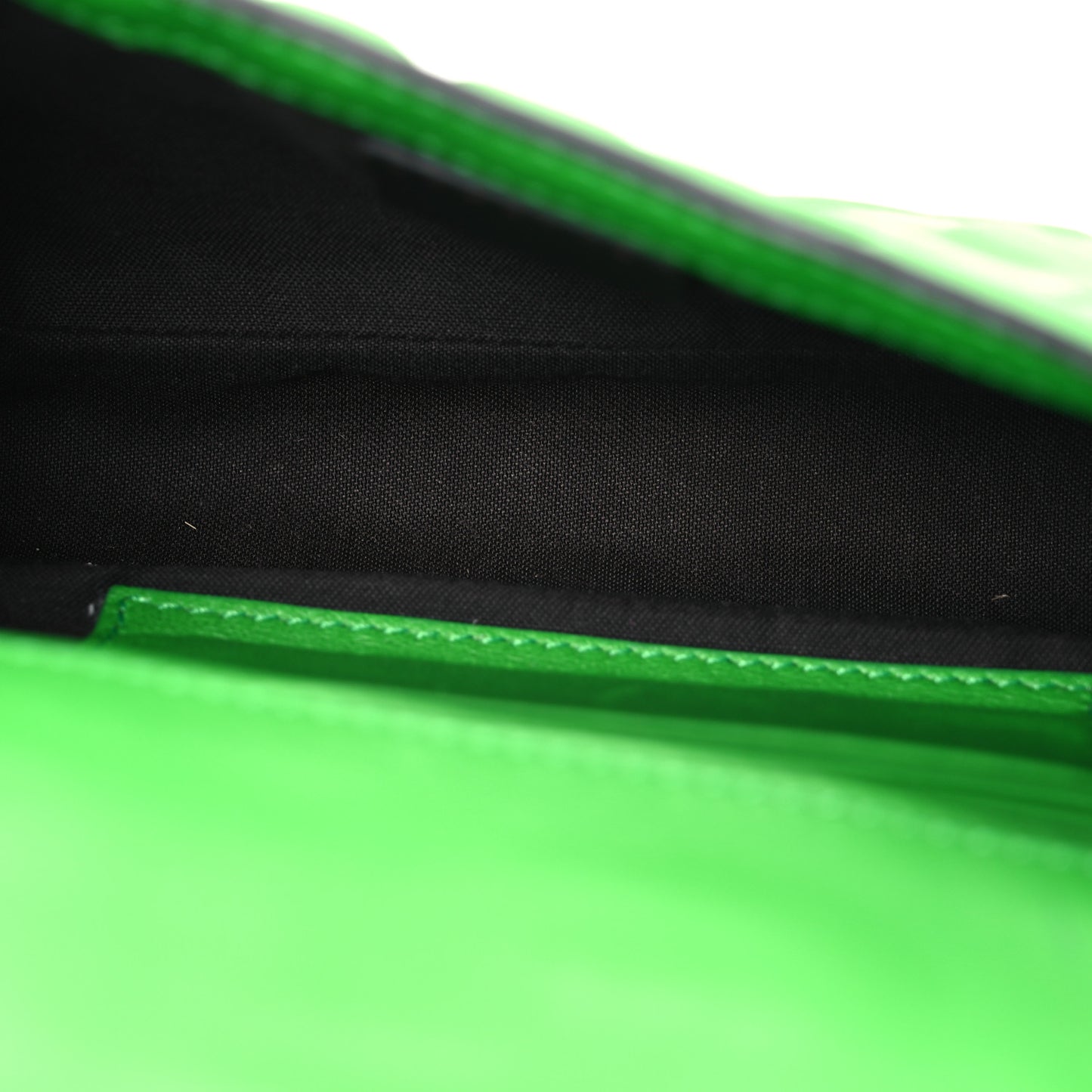 Nappa FF 1974 Embossed Mini Baguette Tomatillo