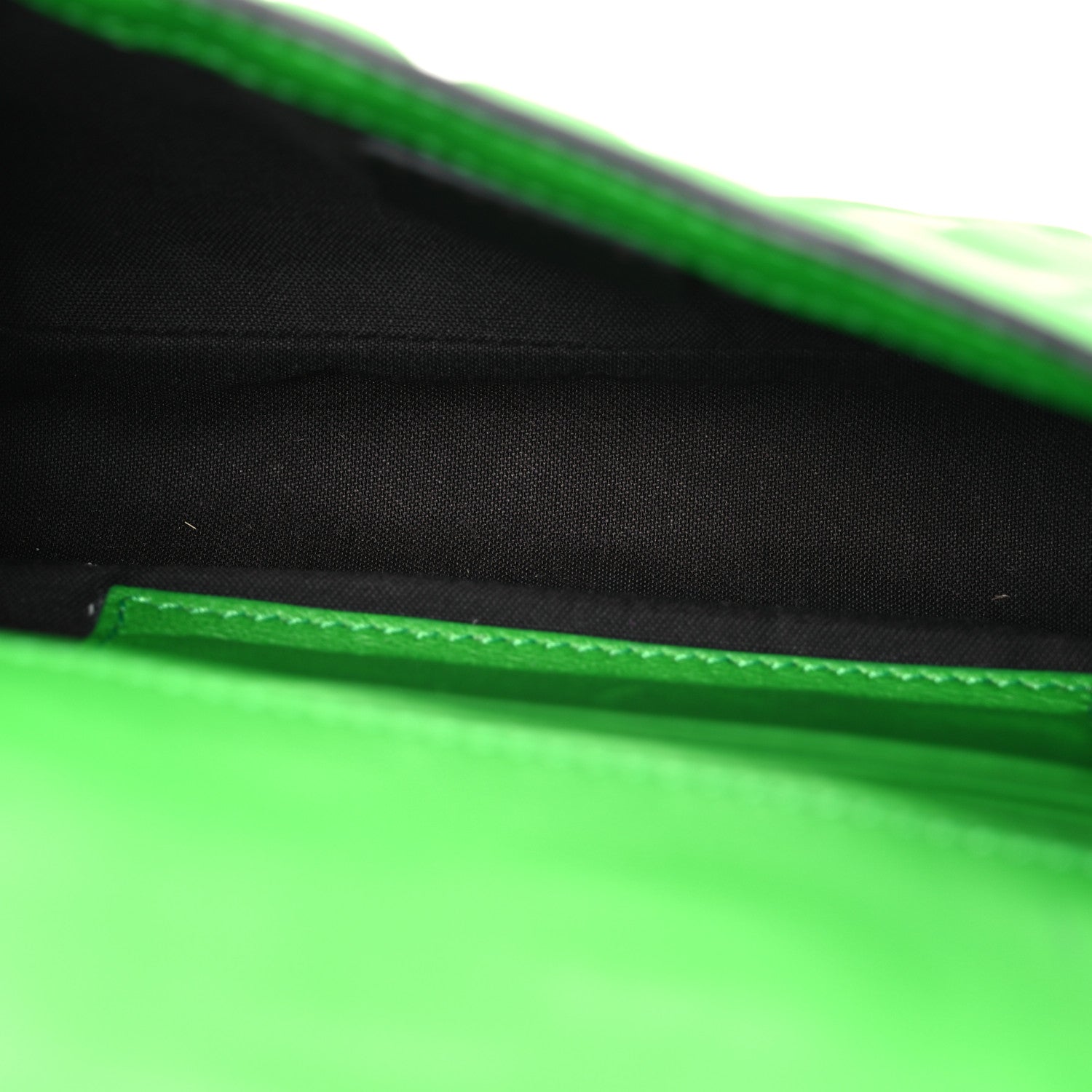 Fendi Nappa FF 1974 Embossed Mini Baguette Tomatillo 5 of 14