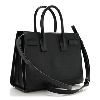 Saint Laurent Grained Calfskin Baby Sac De Jour Black 4 of 18