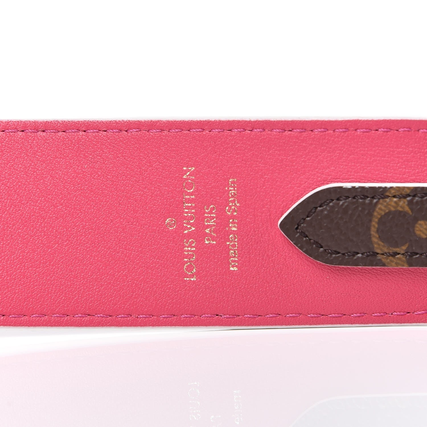 Louis Vuitton Monogram Bandouliere Shoulder Strap Hot Pink 3 of 5