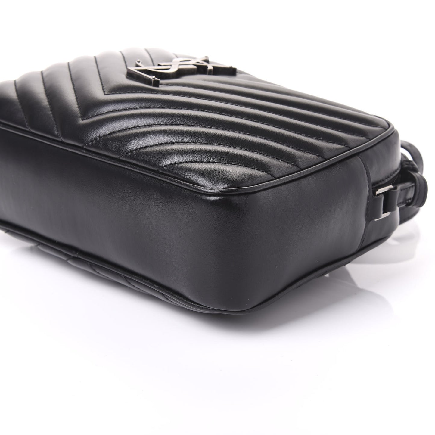 Calfskin Matelasse Monogram Lou Camera Bag Black