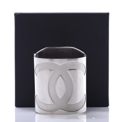 Chanel Metal Wide CC Mirror Cuff Silver 6 of 6