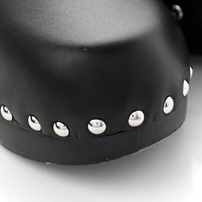 Hermes Calfskin Calya Mules 36 Black 8 of 10