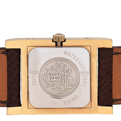 Hermes Stainless Steel Courchevel 23mm Medor Quartz Watch Havane 5 of 6