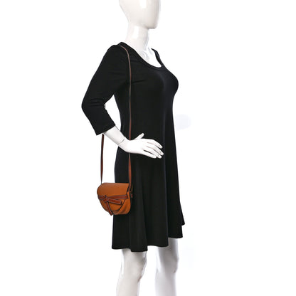 Loewe Grained Calfskin Mini Gate Crossbody Bag Caramel Pecan 2 of 9