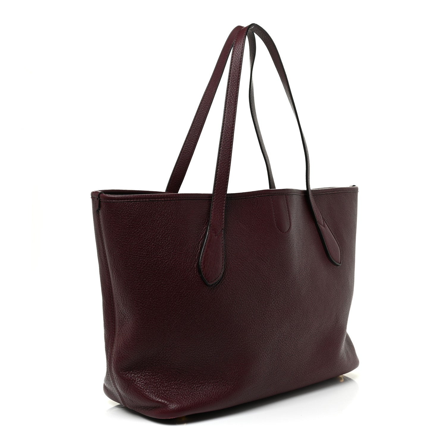 Burberry Grainy Calfskin Medium Honeybrook Tote Dark Plum 3 of 19