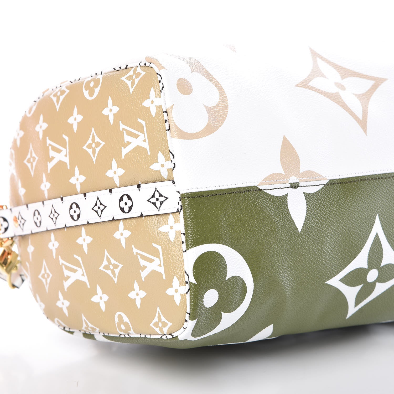Louis Vuitton Monogram Giant Speedy Bandouliere 30 Kaki Beige 7 of 9