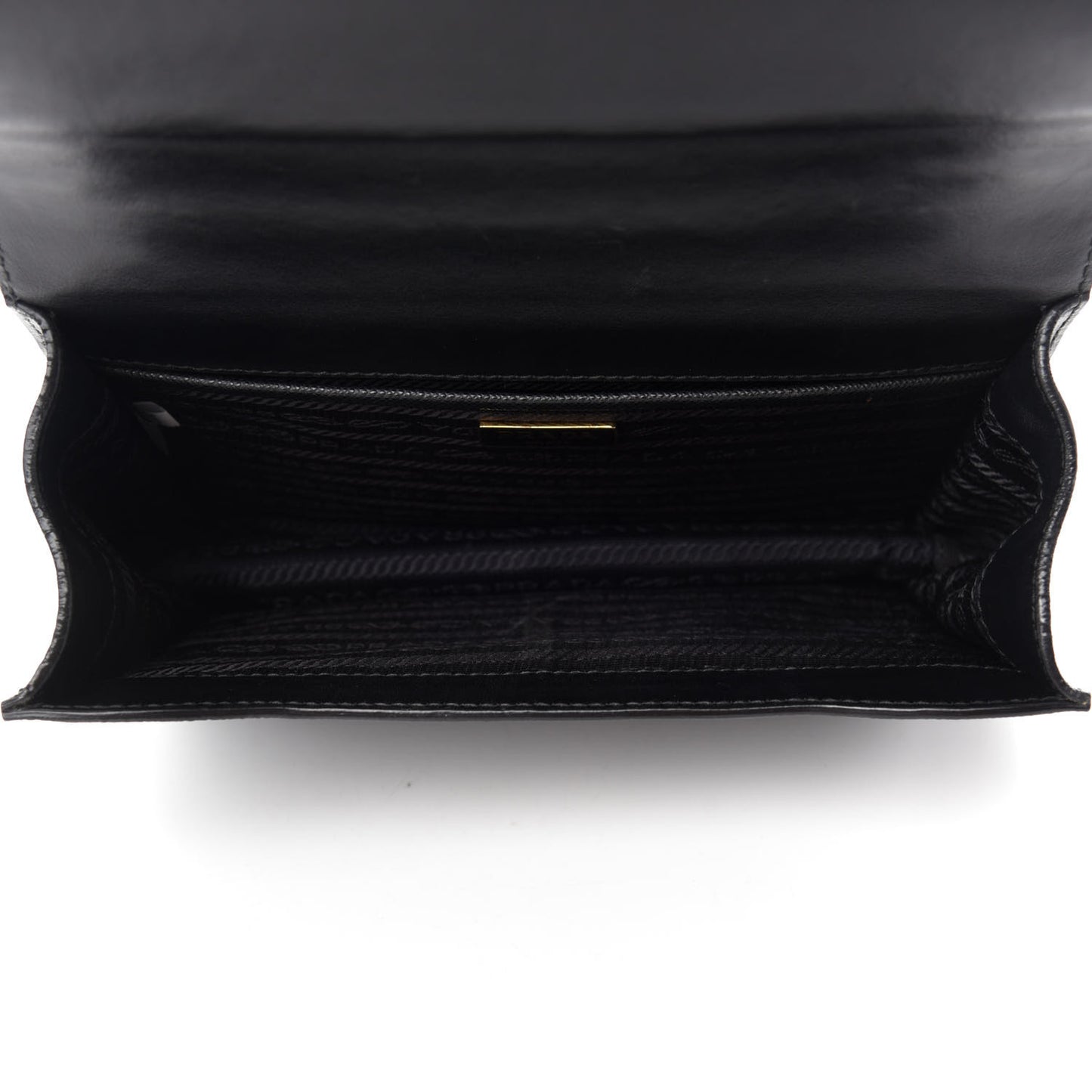 Saffiano Soft Calfskin Chain Crossbody Bag Black