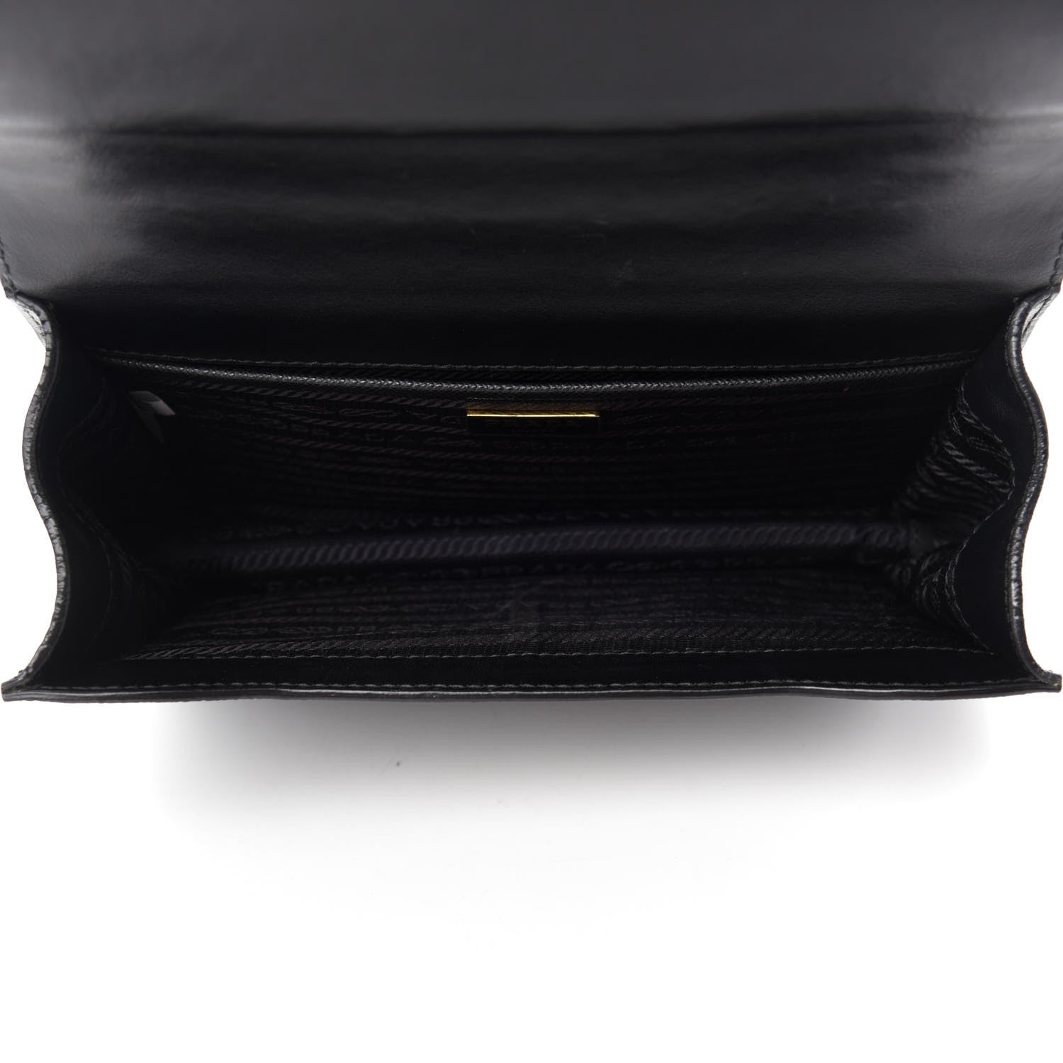 Prada Saffiano Soft Calfskin Chain Crossbody Bag Black 5 of 11