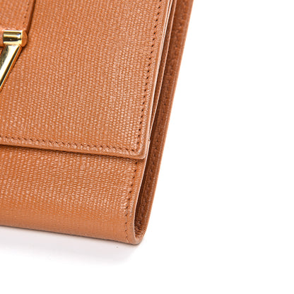 Saint Laurent Coated Calfskin Classic Y Compact Wallet Brown 12 of 12