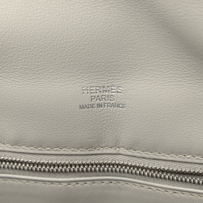 Hermes Swift Evercolor Sac Berline 28 Vermillion Gris Perle 6 of 9