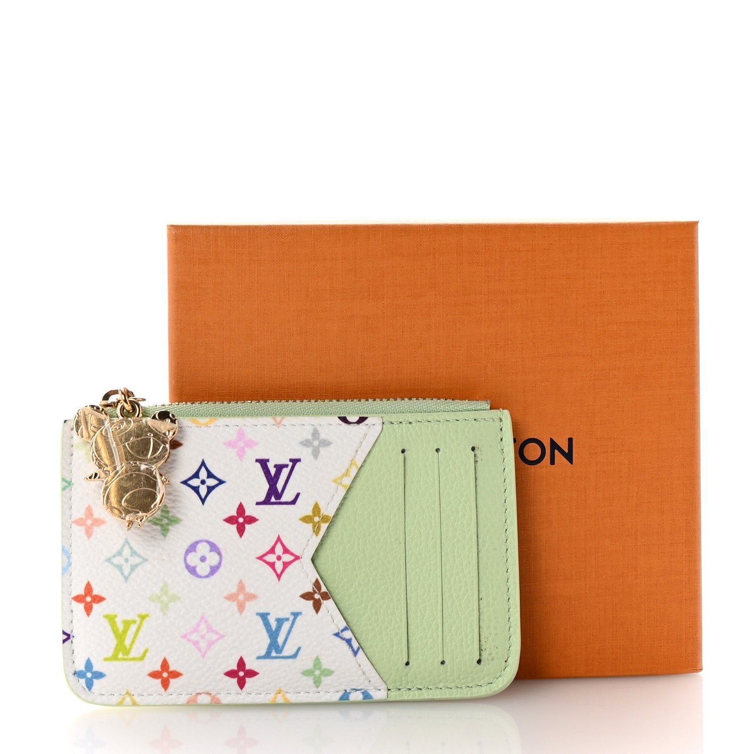 Louis Vuitton LV X TM Monogram Romy Card Holder Green Tea 1677059