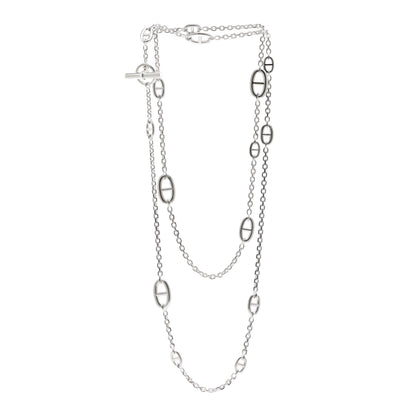 Hermes Sterling Silver Farandole Necklace 3 of 5