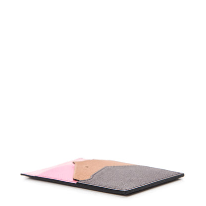 Hermes Epsom Chevre Mysore Les Petits Chevaux Card Holder Rouge Sellier Caramel Pink Rose Sakura 4 of 8