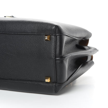 MCM Grained Calfskin Medium Milla Tote Black 11 of 15