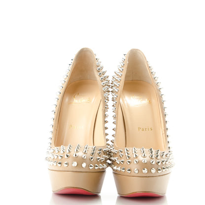 Christian Louboutin Nappa Bianca Spikes 140 Pumps 39 Nude 2 of 7
