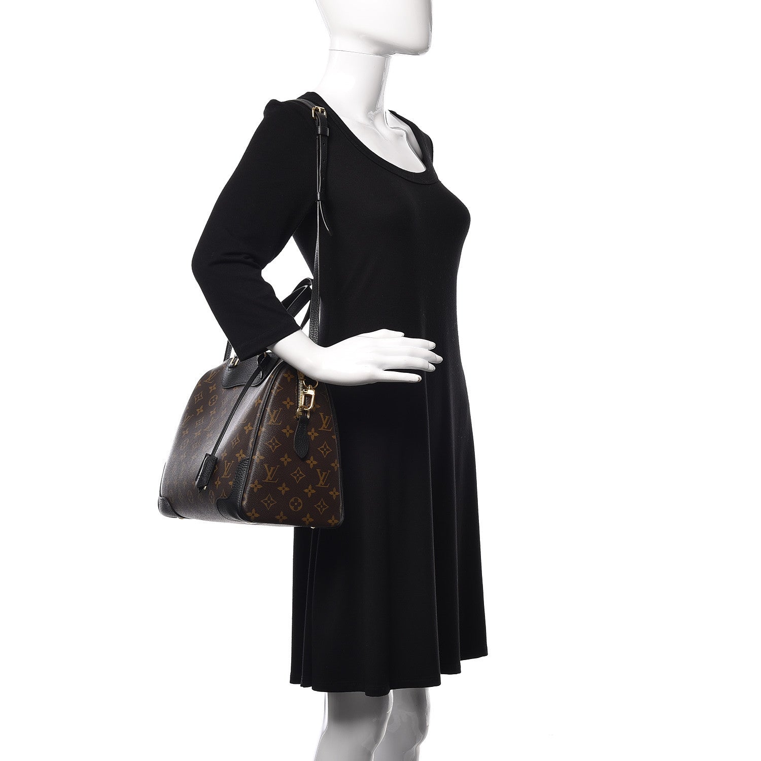 Louis Vuitton Monogram Retiro NM Black 2 of 10