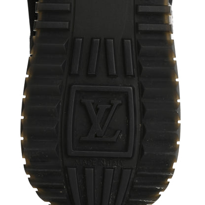 Louis Vuitton Suede Monogram Run Away Sneakers 38 Black 8 of 9