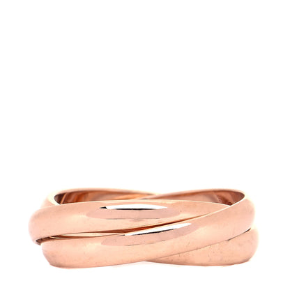 Cartier 18K Pink Gold Diamond Trinity Ring 51 5.75 3 of 5