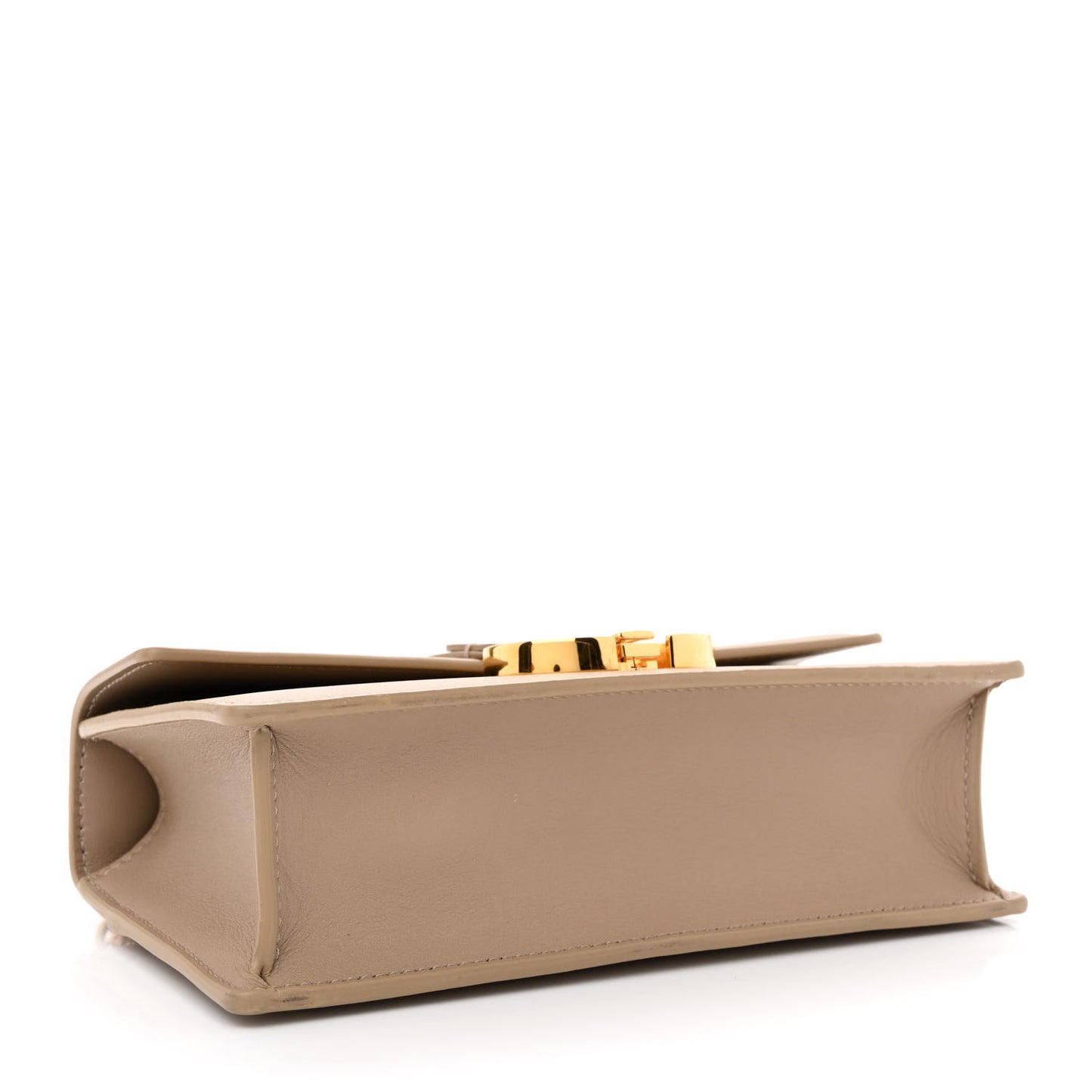 Grained Calfskin 30 Montaigne East West Chain Flap Bag Hazelnut