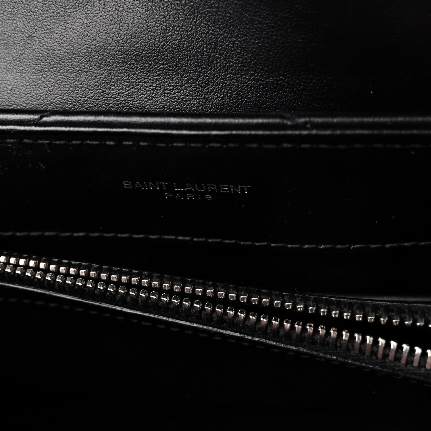 Saint Laurent Calfskin Y Quilted Monogram Small Loulou Chain Satchel Black 6 of 10