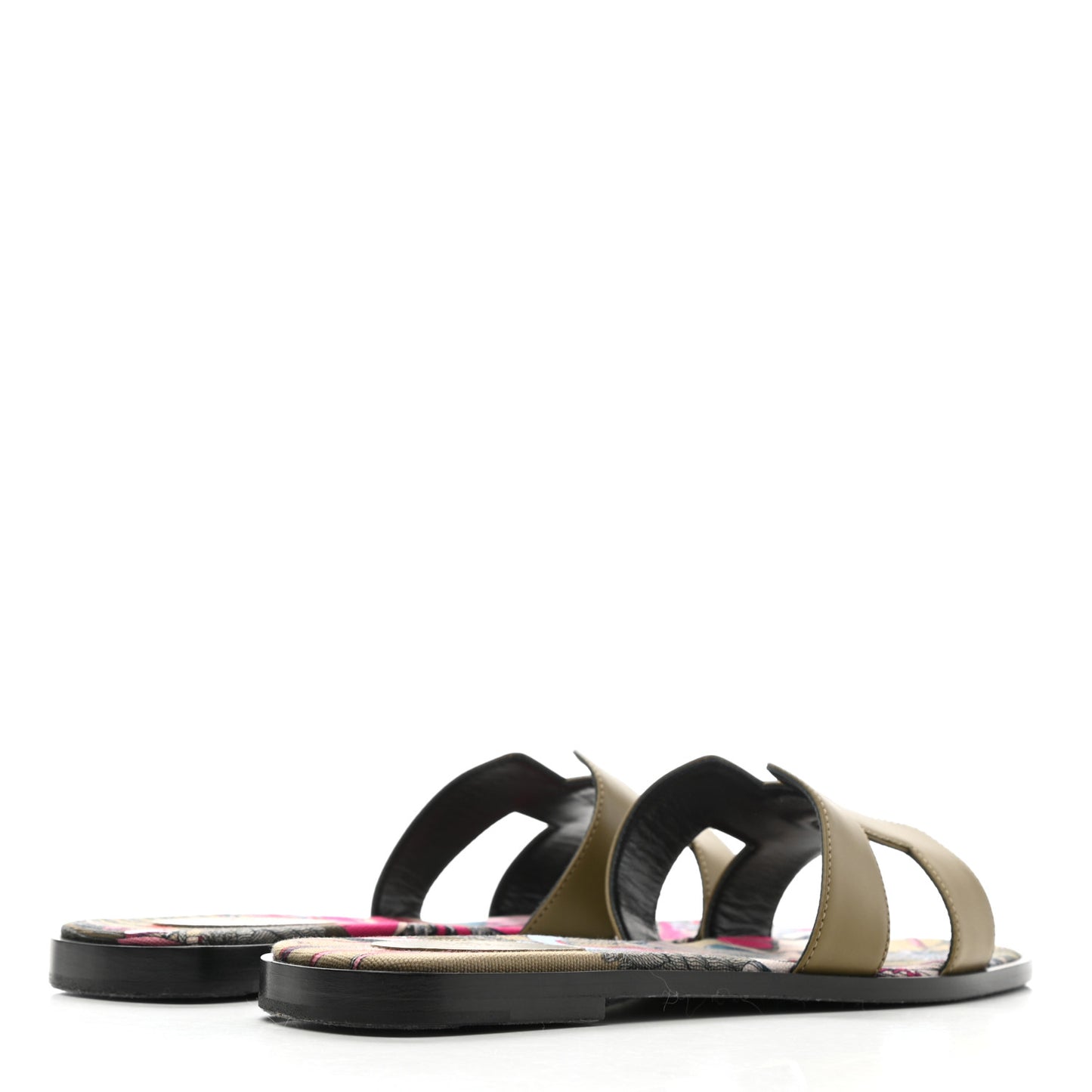 Box Calfskin Oran Sandals 41 Vert Thé Impérial