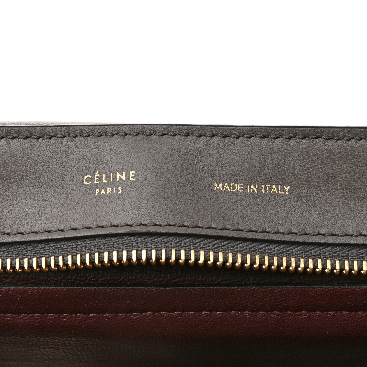 Celine Crocodile Embossed Calfskin Suede Large Trapeze Grey 6 of 17