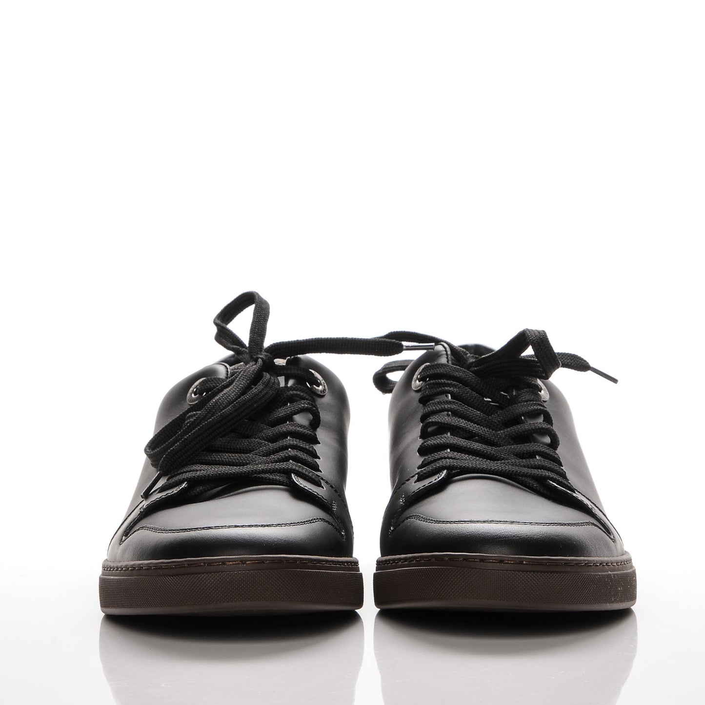 Calfskin Monogram Line Up Sneaker 5 Black