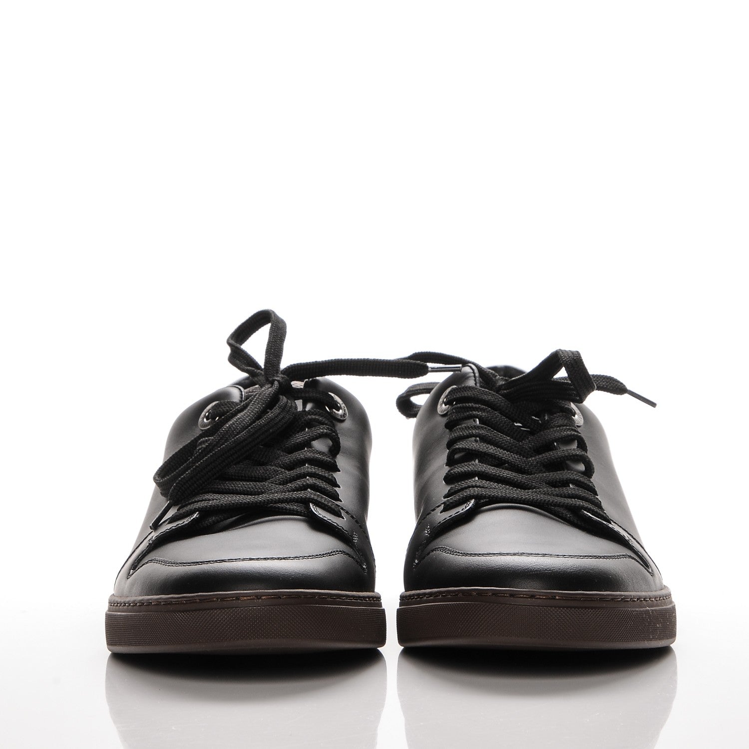 Louis Vuitton Calfskin Monogram Line Up Sneaker 5 Black 2 of 6