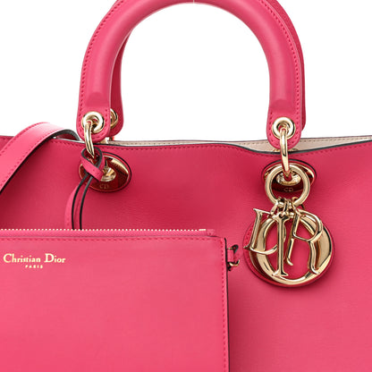 Christian Dior Smooth Calfskin Medium Diorissimo Tote Fuchsia 7 of 13