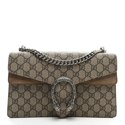 Gucci GG Supreme Monogram Small Dionysus Shoulder Bag Taupe 1 of 11