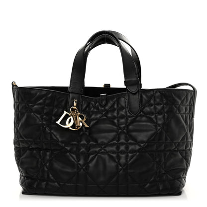 Christian Dior Calfskin Macrocannage Medium Toujours Black 1 of 10