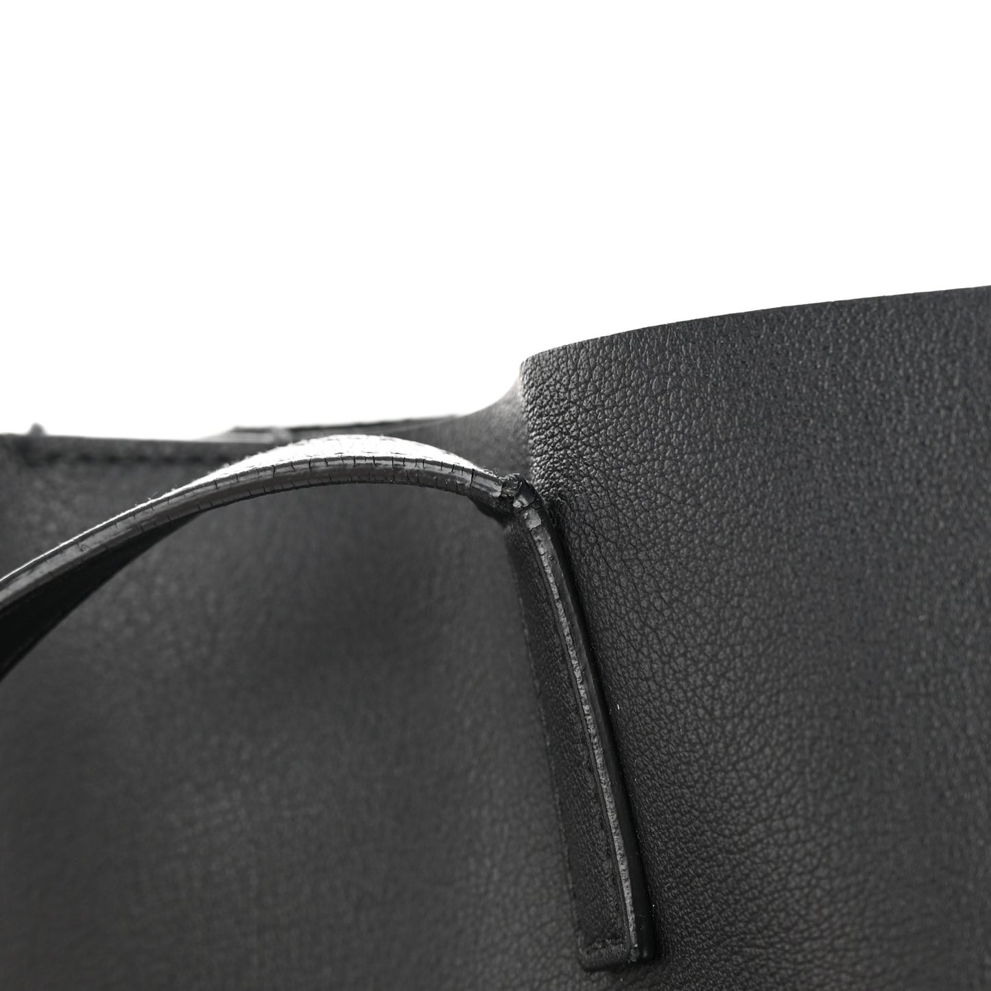 Calfskin Large Shopping Tote Black