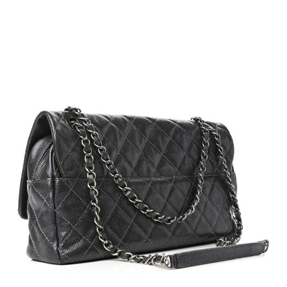 Chanel Iridescent Caviar Quilted Large Chic Flap Grey 3 of 9
